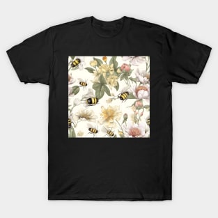 Bees and Yellow Wild Flowers T-Shirt